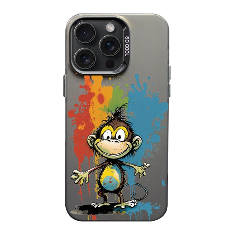 Color Ink Frosted PC+TPU Phone Case, For iPhone 15 Pro Max