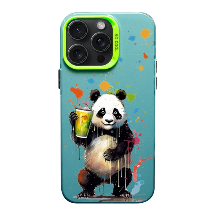 Color Ink Frosted PC+TPU Phone Case, For iPhone 15 Pro