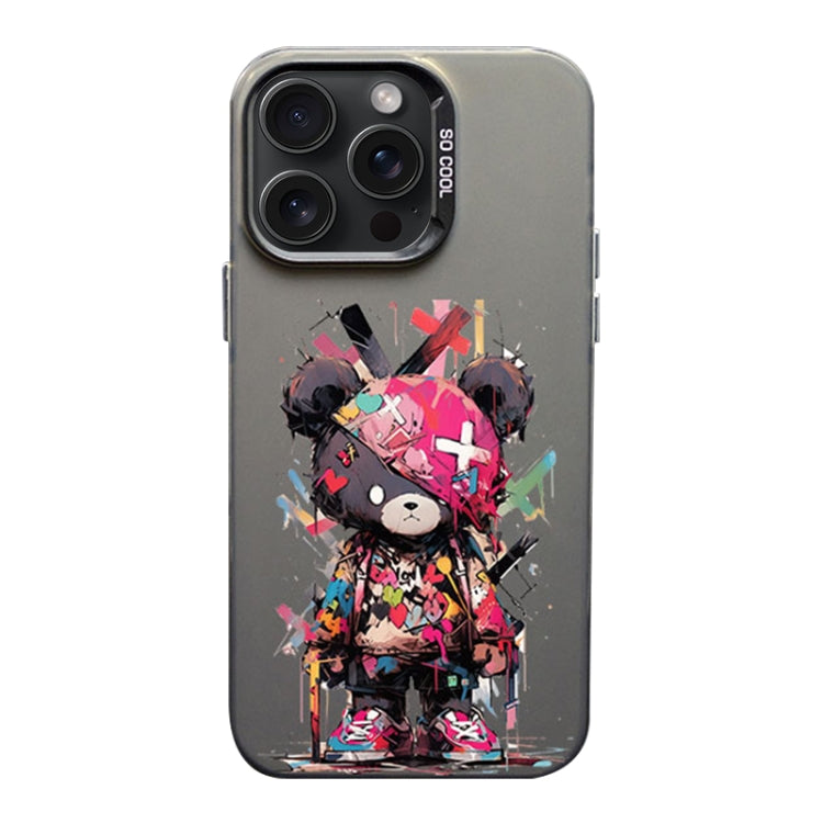 Color Ink Frosted PC+TPU Phone Case, For iPhone 15 Pro