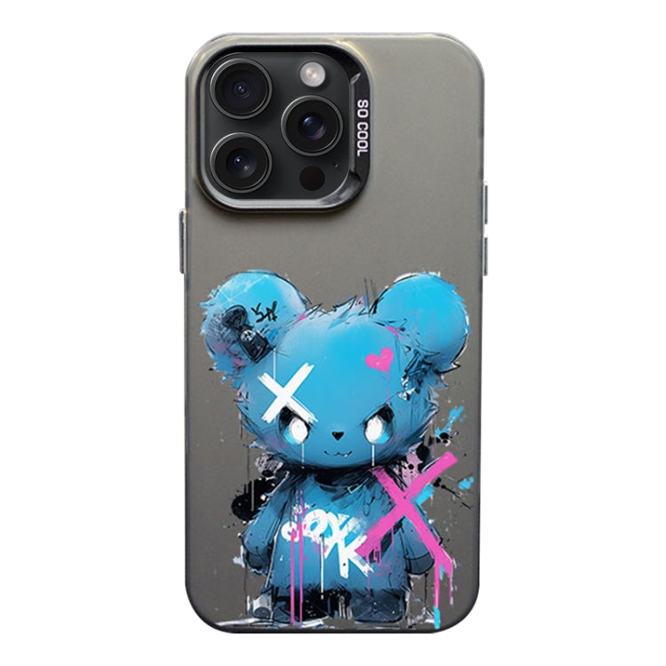 Color Ink Frosted PC+TPU Phone Case, For iPhone 15 Pro
