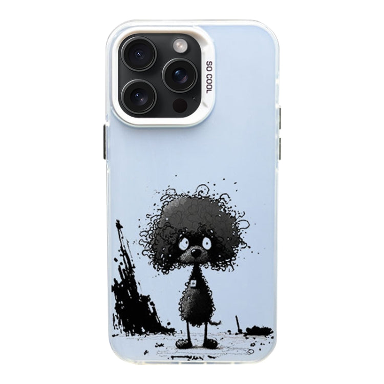 Color Ink Frosted PC+TPU Phone Case, For iPhone 15 Pro