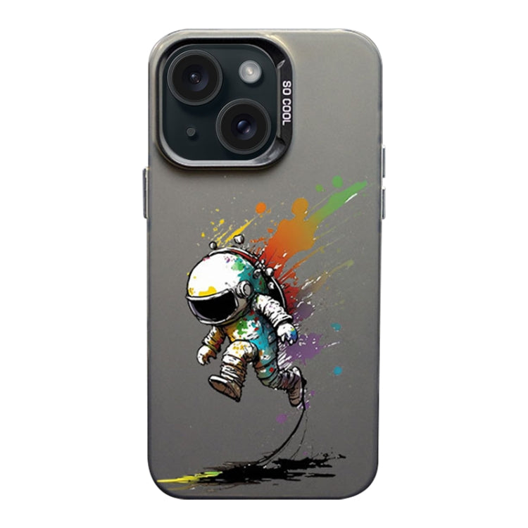 Color Ink Frosted PC+TPU Phone Case, For iPhone 15