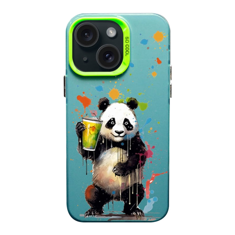 Color Ink Frosted PC+TPU Phone Case, For iPhone 15