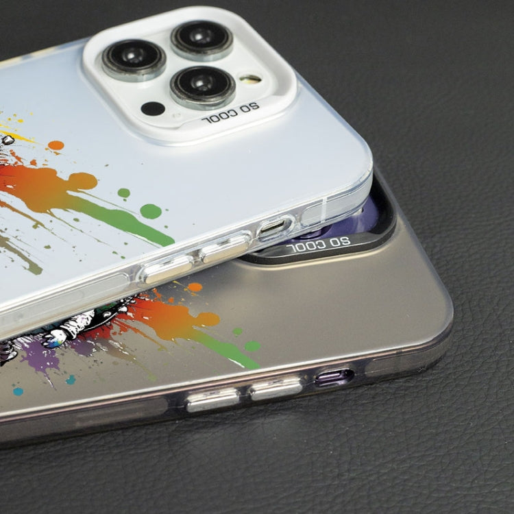 Color Ink Frosted PC+TPU Phone Case, For iPhone 14 Plus