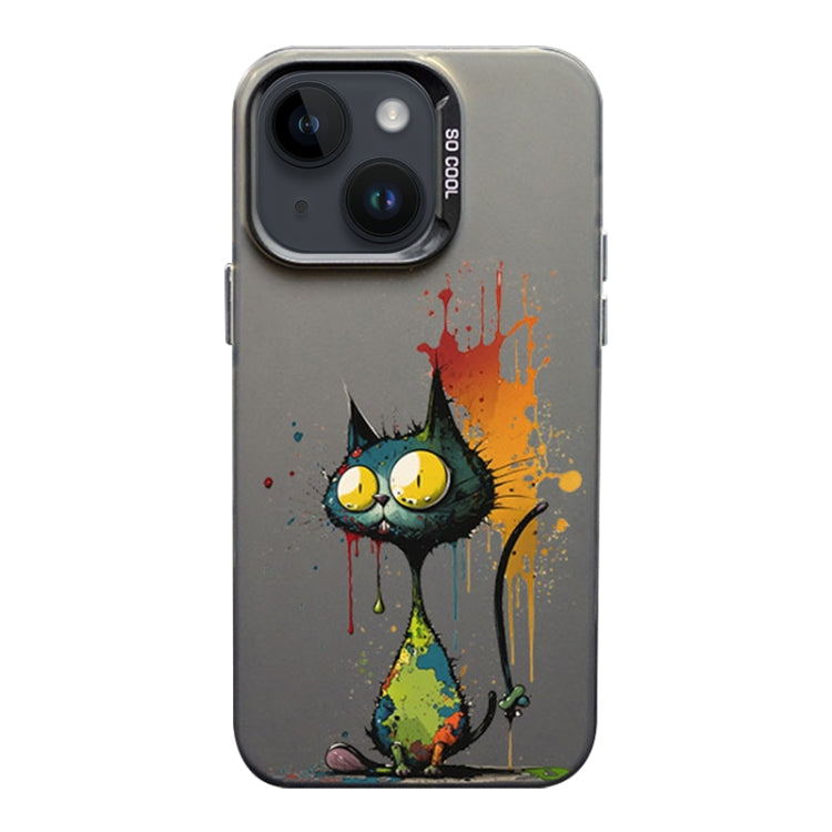 Color Ink Frosted PC+TPU Phone Case, For iPhone 14 Plus