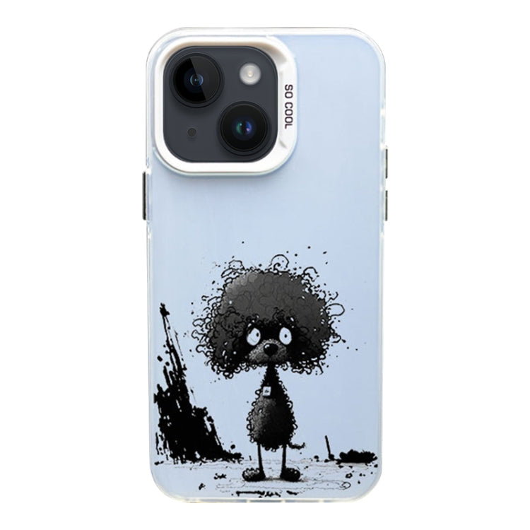 Color Ink Frosted PC+TPU Phone Case, For iPhone 14 Plus