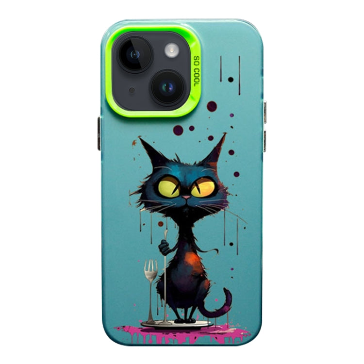 Color Ink Frosted PC+TPU Phone Case, For iPhone 14