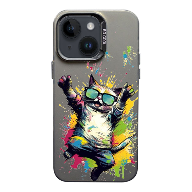 Color Ink Frosted PC+TPU Phone Case, For iPhone 14
