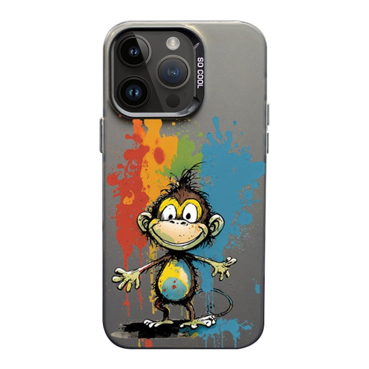 Color Ink Frosted PC+TPU Phone Case, For iPhone 14 Pro