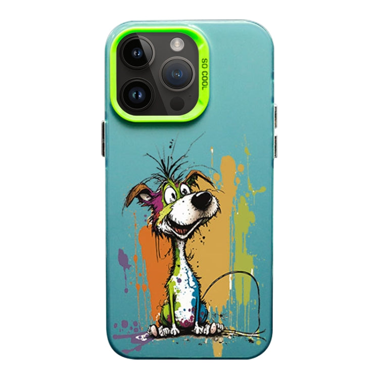 Color Ink Frosted PC+TPU Phone Case, For iPhone 14 Pro Max