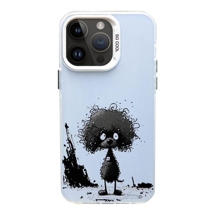 Color Ink Frosted PC+TPU Phone Case, For iPhone 14 Pro Max