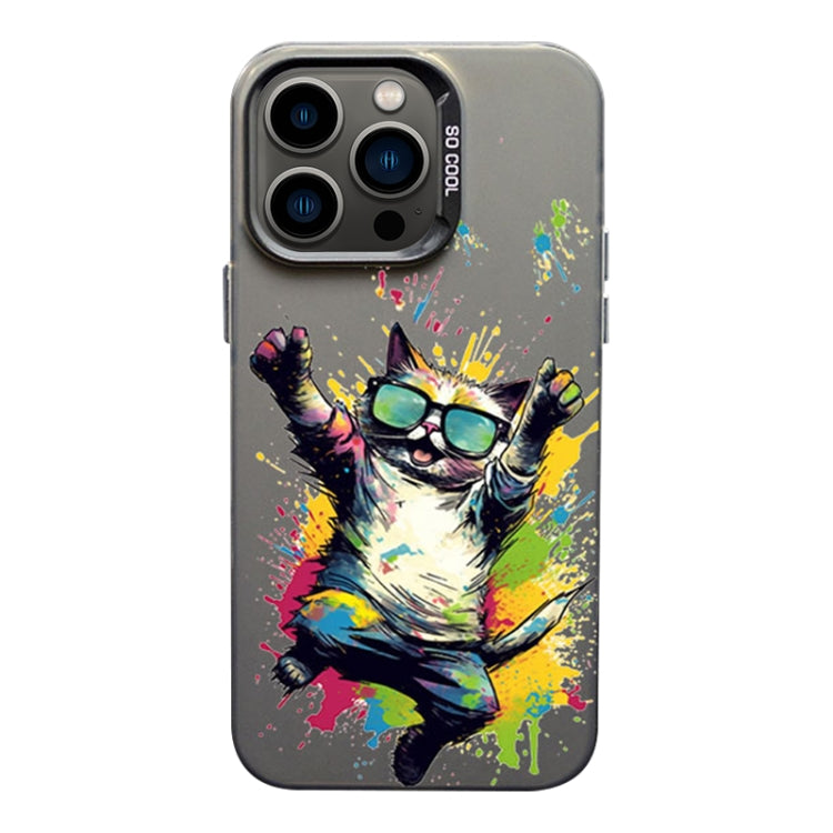 Color Ink Frosted PC+TPU Phone Case, For iPhone 13 Pro Max