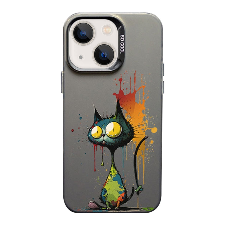Color Ink Frosted PC+TPU Phone Case, For iPhone 13