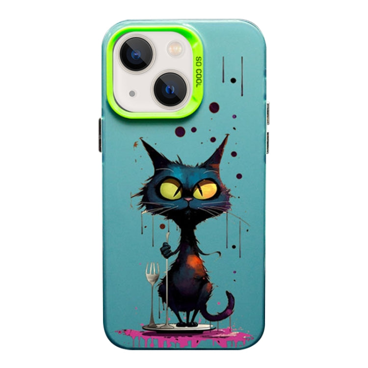 Color Ink Frosted PC+TPU Phone Case, For iPhone 13