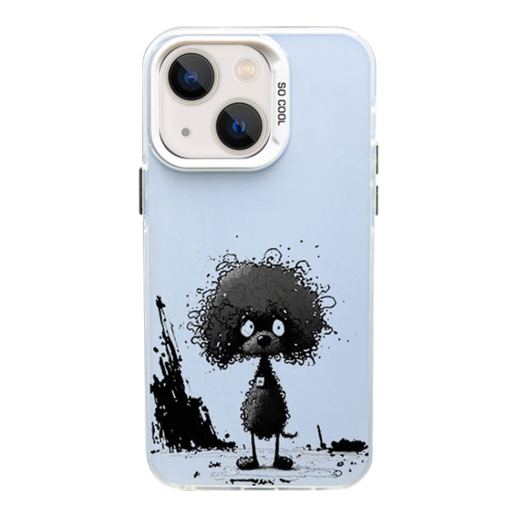 Color Ink Frosted PC+TPU Phone Case, For iPhone 13
