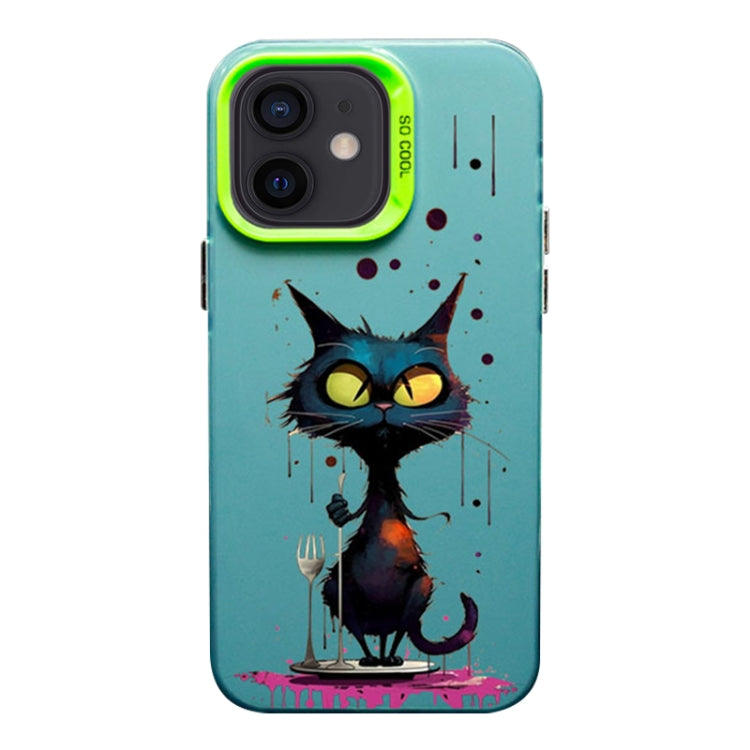 Color Ink Frosted PC+TPU Phone Case, For iPhone 12