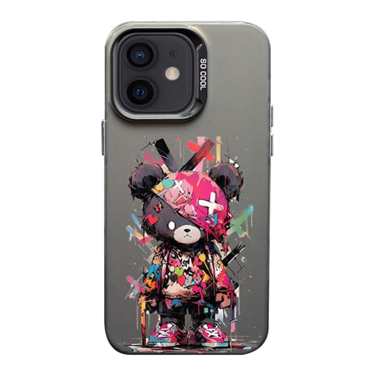 Color Ink Frosted PC+TPU Phone Case, For iPhone 12