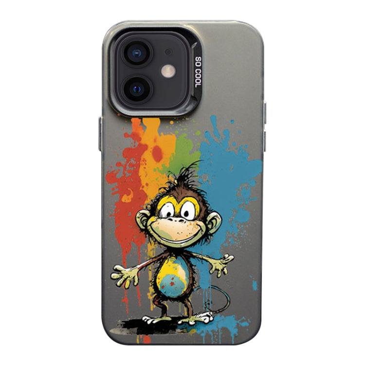 Color Ink Frosted PC+TPU Phone Case, For iPhone 12