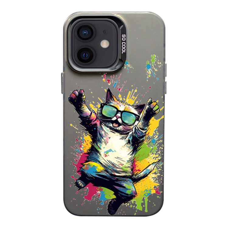 Color Ink Frosted PC+TPU Phone Case, For iPhone 12