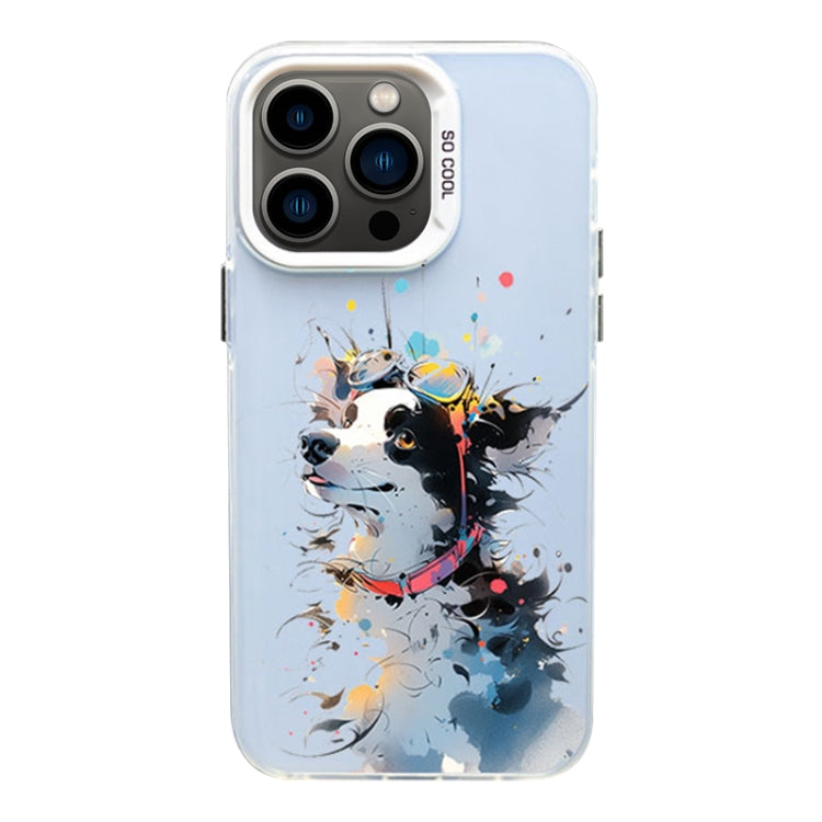 Color Ink Frosted PC+TPU Phone Case, For iPhone 12 Pro