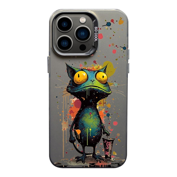Color Ink Frosted PC+TPU Phone Case, For iPhone 11 Pro Max