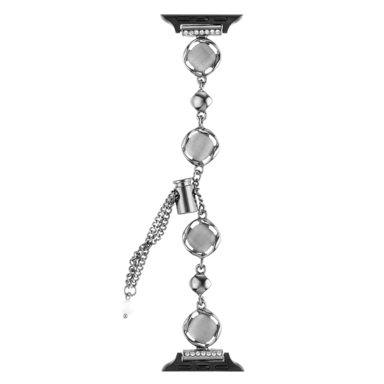 Shell Metal Chain Bracelet Watch Band, For Apple Watch SE 2023 44mm, For Apple Watch SE 2023 40mm, For Apple Watch Ultra 2 49mm, For Apple Watch Series 9 45mm, For Apple Watch Series 9 41mm, For Apple Watch Ultra 49mm