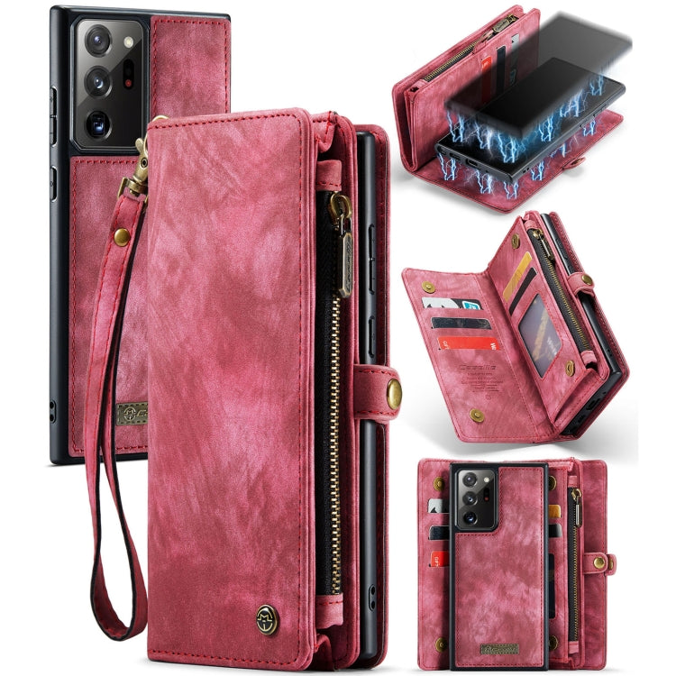 CaseMe-008 Detachable Multifunctional Horizontal Flip Leather Case with Card Slot & Holder & Zipper Wallet & Photo Frame