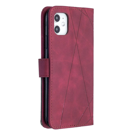 Samsung A51 leather case back panel rhombus texture premium finish