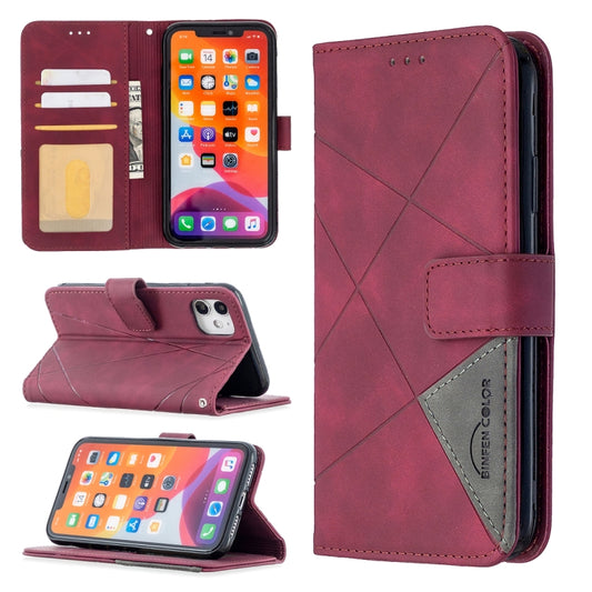 Rhombus texture magnetic flip leather case Samsung Galaxy A51 with card slots wallet holder