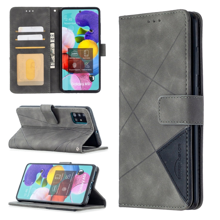 Rhombus Texture Magnetic Buckle Horizontal Flip Leather Case with Holder & Card Slots & Wallet & Photo Frame