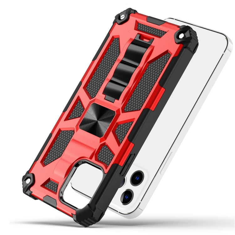Armor Shockproof TPU + PC Magnetic Protective Case with Holder, For iPhone 12 mini, For iPhone 12 / 12 Pro, For iPhone 12 Pro Max
