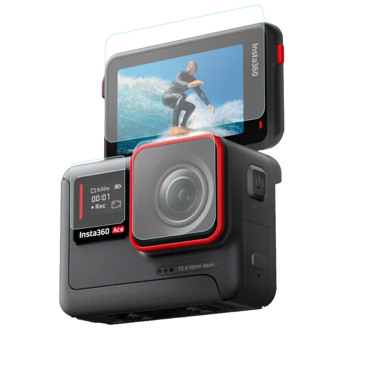 Sunnylife 3 in 1 Rear & Front Screen Lens Explosion proof Film, For Insta360 Ace Pro, For Insta360 Ace