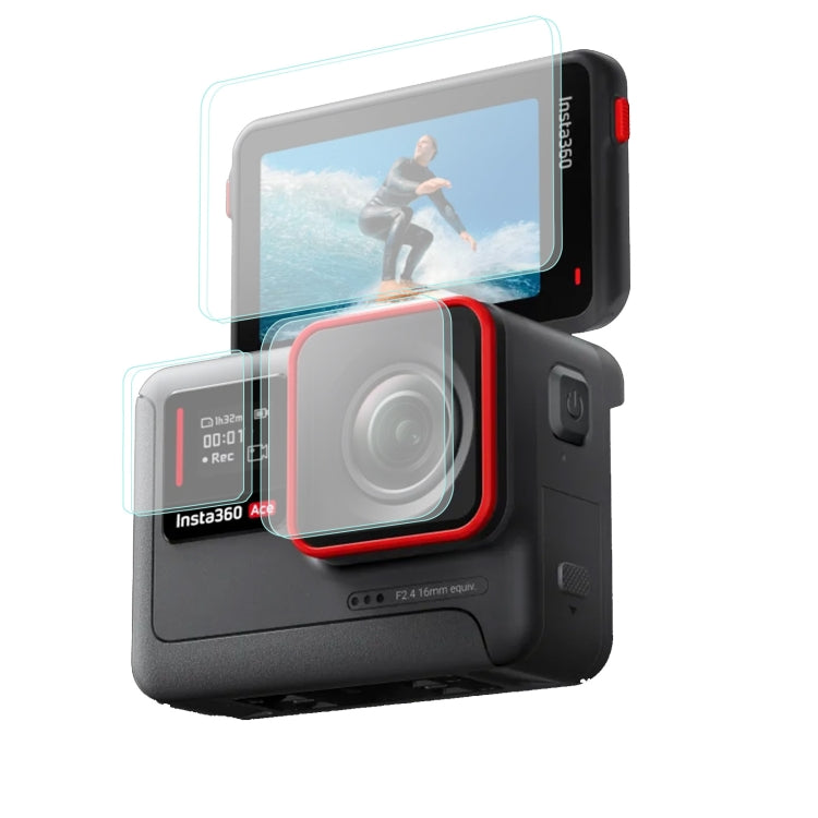 Sunnylife 3 in 1 Rear & Front Screen Lens Explosion proof Film, For Insta360 Ace Pro, For Insta360 Ace
