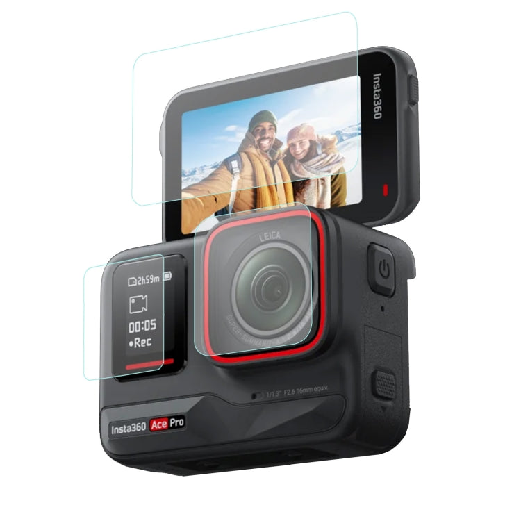 Sunnylife 3 in 1 Rear & Front Screen Lens Explosion proof Film, For Insta360 Ace Pro, For Insta360 Ace