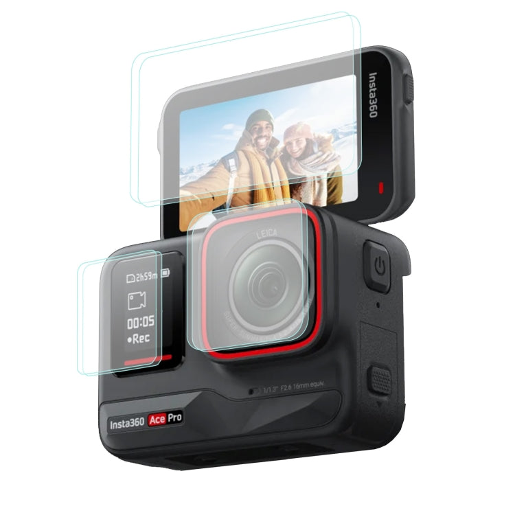 Sunnylife 3 in 1 Rear & Front Screen Lens Explosion proof Film, For Insta360 Ace Pro, For Insta360 Ace