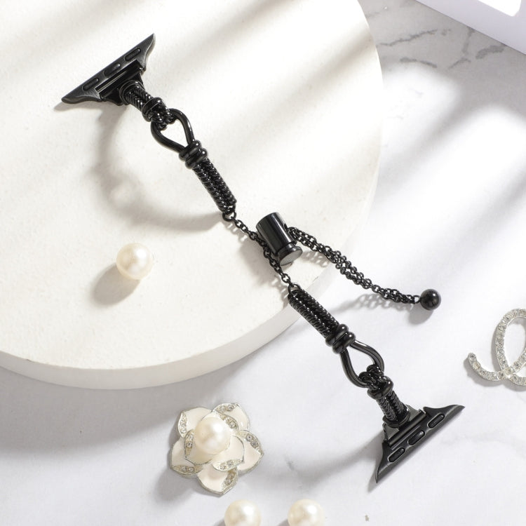 Twist Metal Bracelet Chain Watch Band, For Apple Watch Series 9 41mm, For Apple Watch Ultra 49mm, For Apple Watch Series 8 41mm, For Apple Watch Series 8 45mm