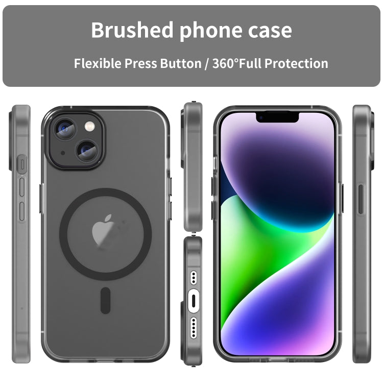 MagSafe Frosted Translucent TPU + PC Full Coverage Phone Case, For iPhone 14, For iPhone 14 Pro