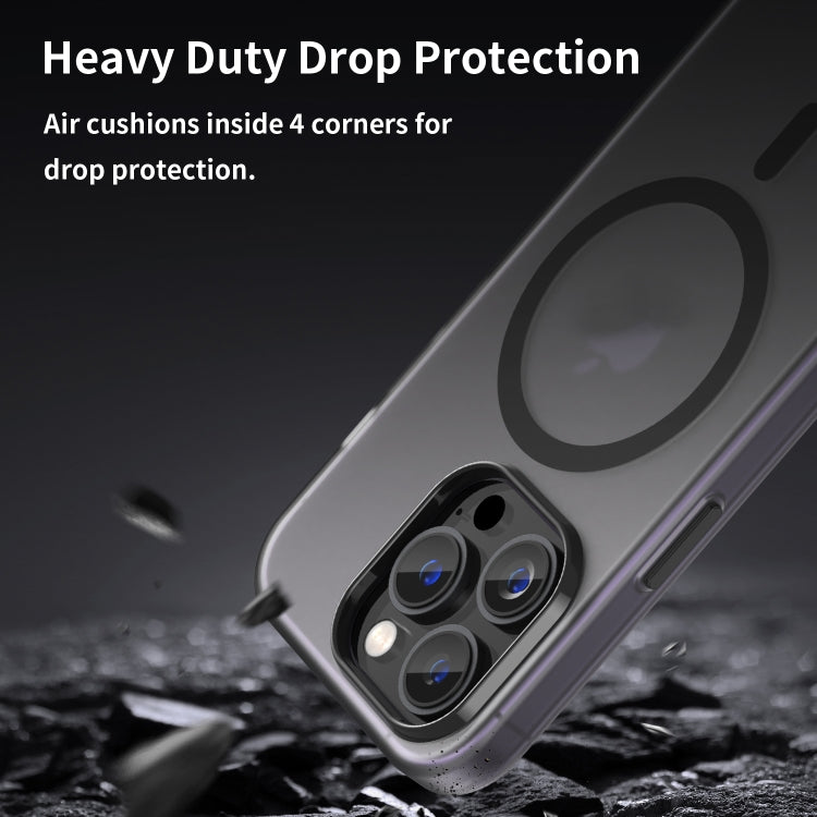 MagSafe Frosted Translucent TPU + PC Full Coverage Phone Case, For iPhone 15 Pro, For iPhone 15 Plus