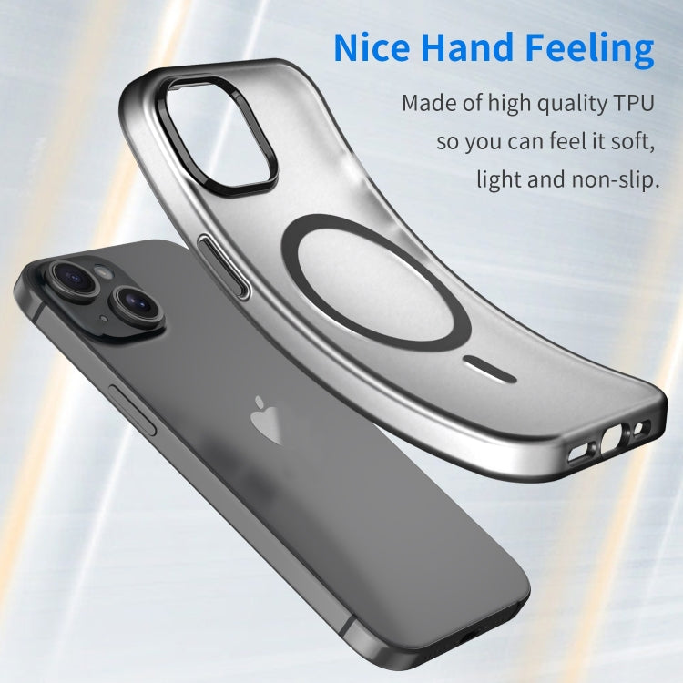 MagSafe Frosted Translucent TPU + PC Full Coverage Phone Case, For iPhone 15 Pro, For iPhone 15 Plus
