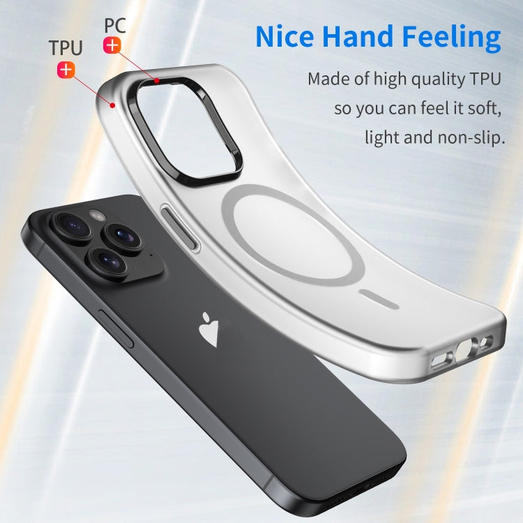 MagSafe Frosted Translucent TPU + PC Full Coverage Phone Case, For iPhone 16 Pro, For iPhone 16 Plus