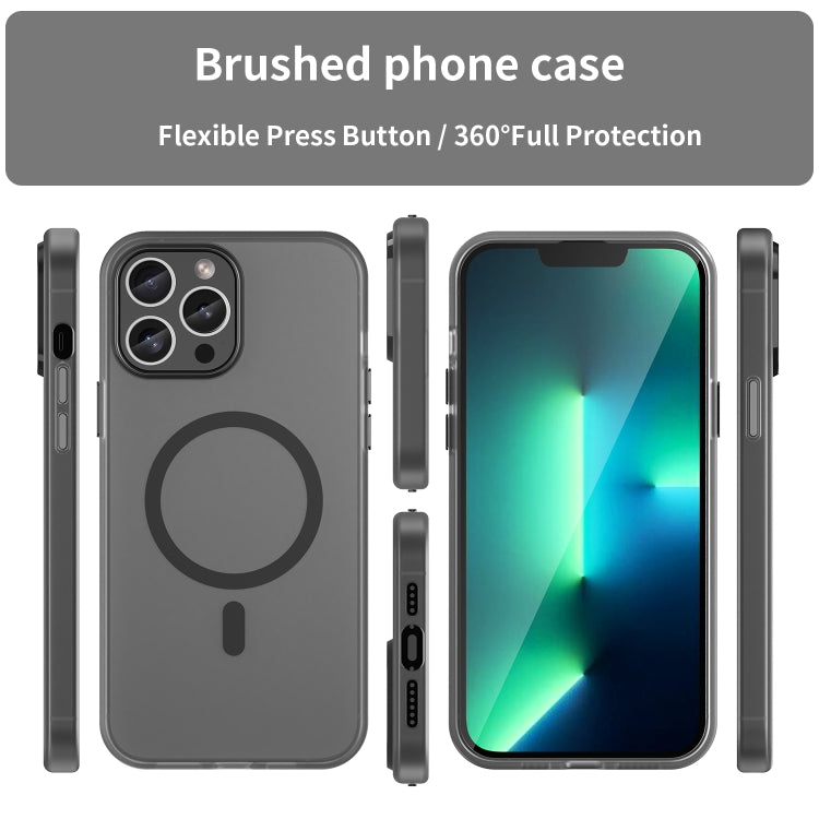 MagSafe Frosted Translucent TPU + PC Full Coverage Phone Case, For iPhone 12 Pro Max, For iPhone 12 Pro