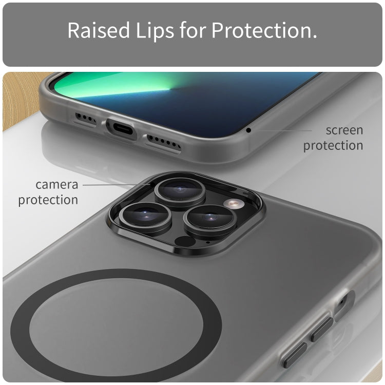 MagSafe Frosted Translucent TPU + PC Full Coverage Phone Case, For iPhone 12 Pro Max, For iPhone 12 Pro