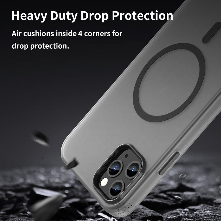 MagSafe Frosted Translucent TPU + PC Full Coverage Phone Case, For iPhone 11 Pro Max, For iPhone 11