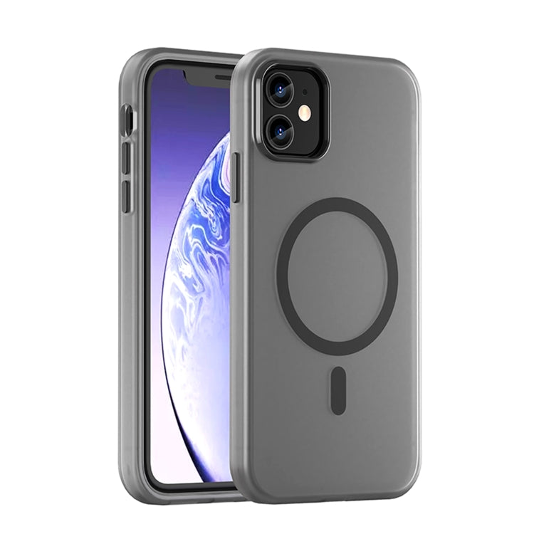 MagSafe Frosted Translucent TPU + PC Full Coverage Phone Case, For iPhone 11 Pro Max, For iPhone 11