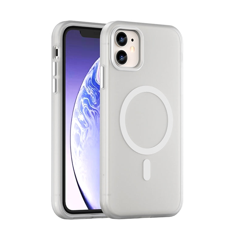 MagSafe Frosted Translucent TPU + PC Full Coverage Phone Case, For iPhone 11 Pro Max, For iPhone 11