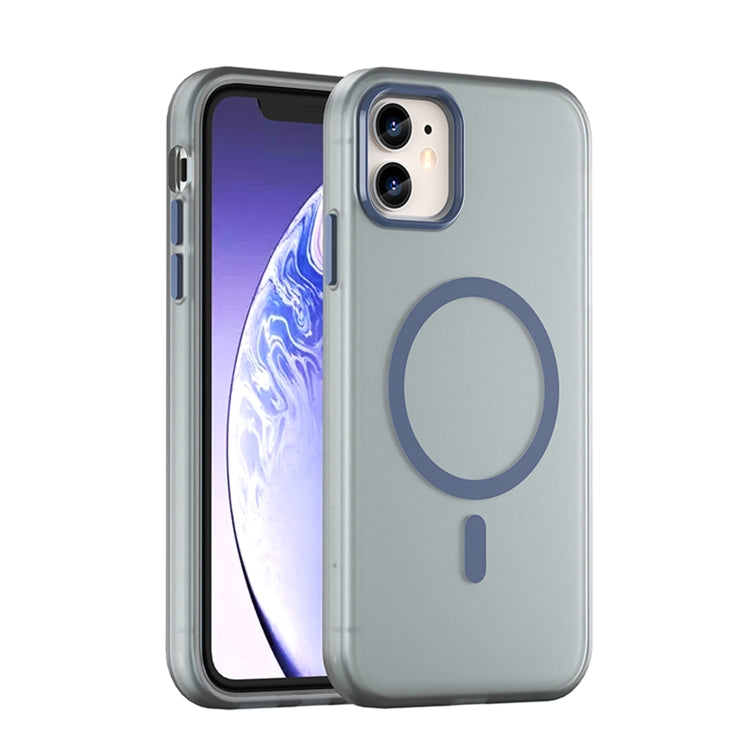 MagSafe Frosted Translucent TPU + PC Full Coverage Phone Case, For iPhone 11 Pro Max, For iPhone 11