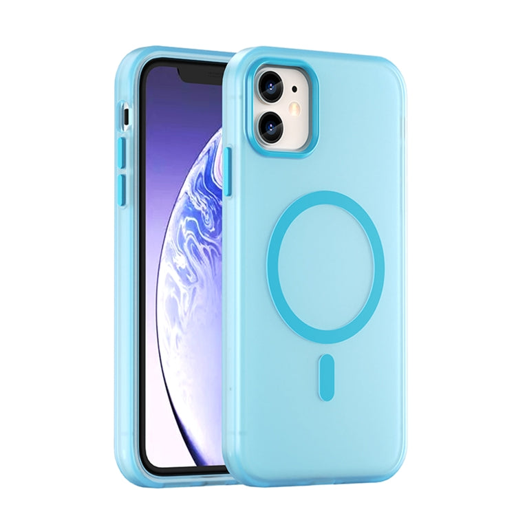 MagSafe Frosted Translucent TPU + PC Full Coverage Phone Case, For iPhone 11 Pro Max, For iPhone 11