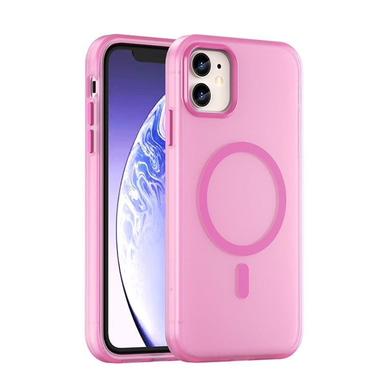 MagSafe Frosted Translucent TPU + PC Full Coverage Phone Case, For iPhone 11 Pro Max, For iPhone 11
