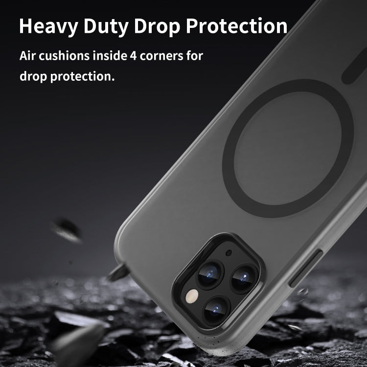 MagSafe Frosted Translucent TPU + PC Full Coverage Phone Case, For iPhone 11 Pro