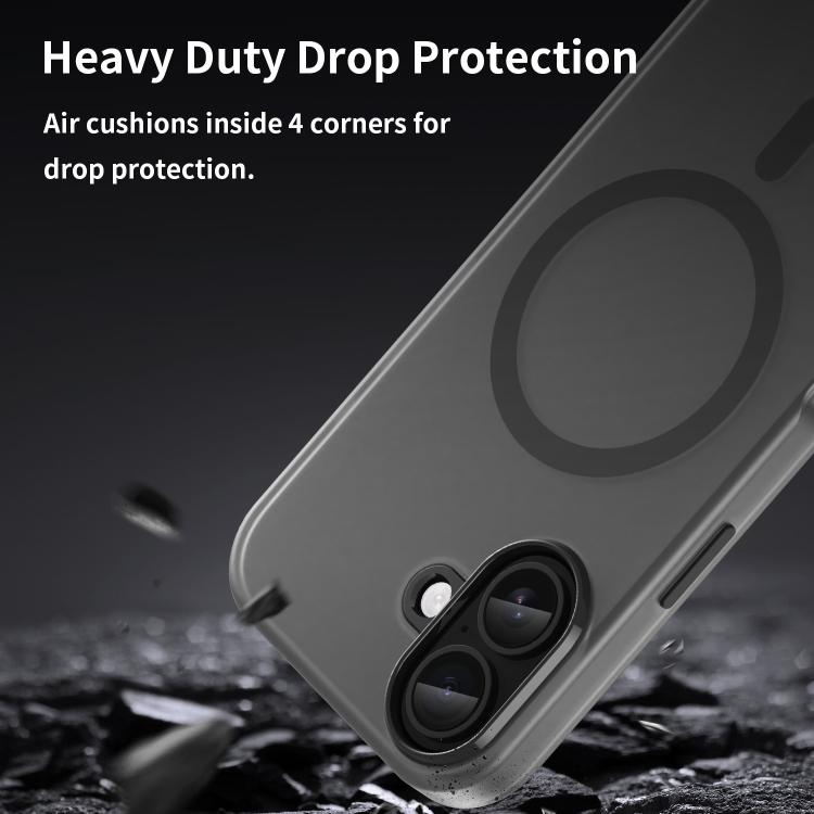 MagSafe Frosted Translucent TPU + PC Full Coverage Phone Case, For iPhone 17 Air, iPhone 16e, For iPhone 16 Pro Max